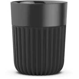 Sengetti Ribbed Coffee Mug Black-Black
